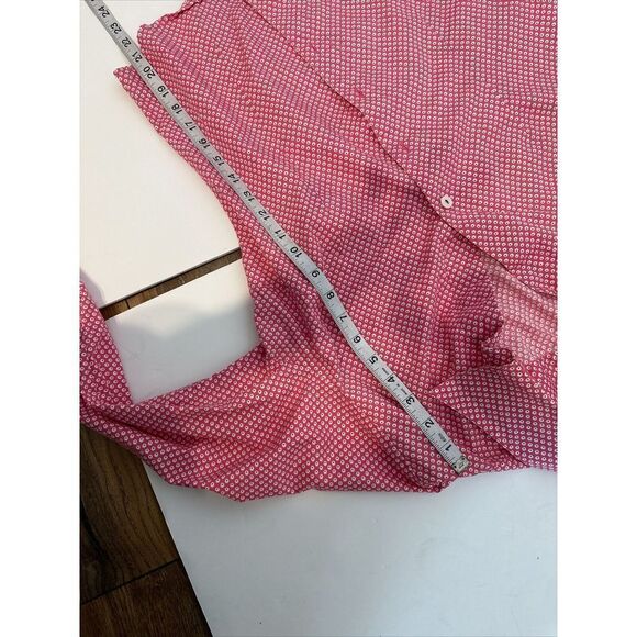 English Laundry Pink Barbie Pink Button‎ Up polka dot eye Womans 10 - Picture 13 of 13